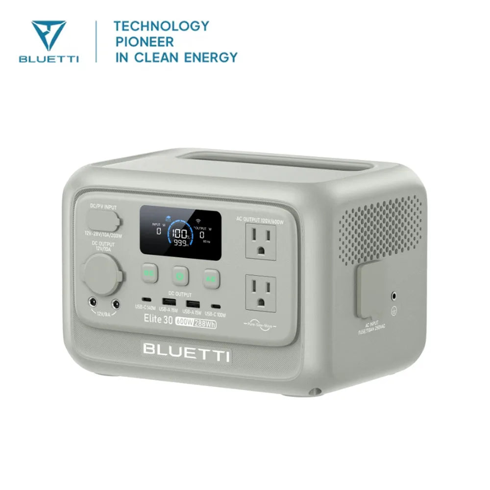 BLUETTI Elite 30 V2 Portable Power Station With Solar Charging