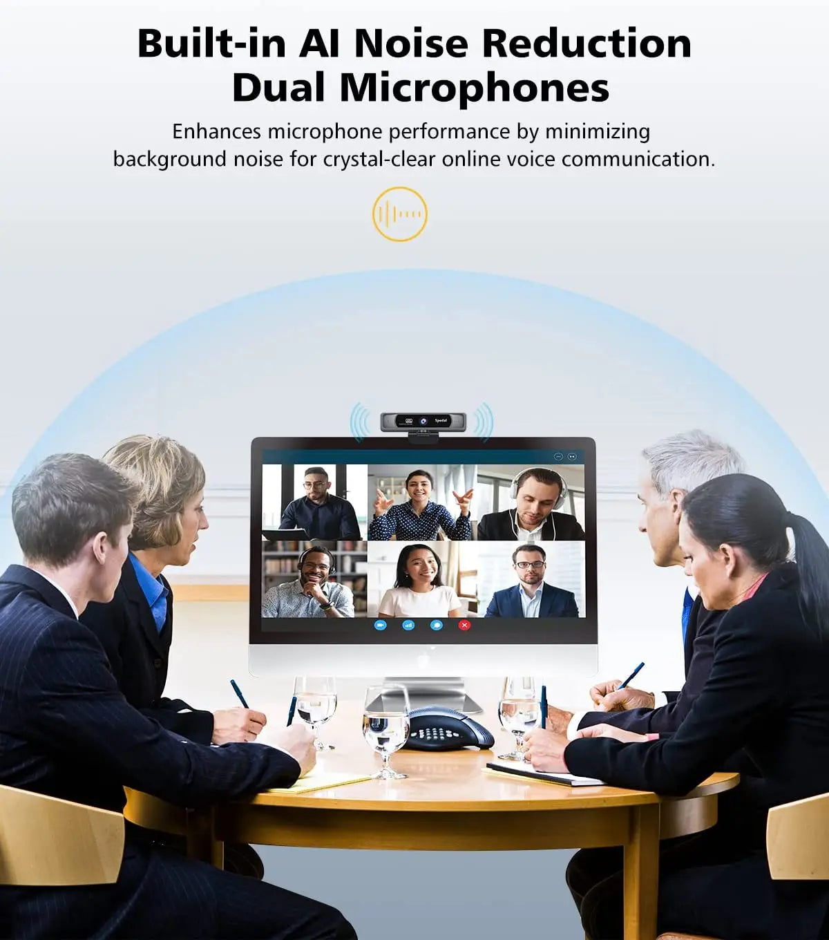 4K Ultra HD Autofocus Webcam With Microphone And Remote Control