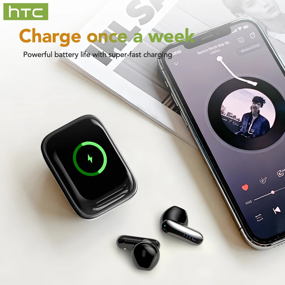 Wireless Bluetooth Earbuds With AI Translation And Noise Cancellation