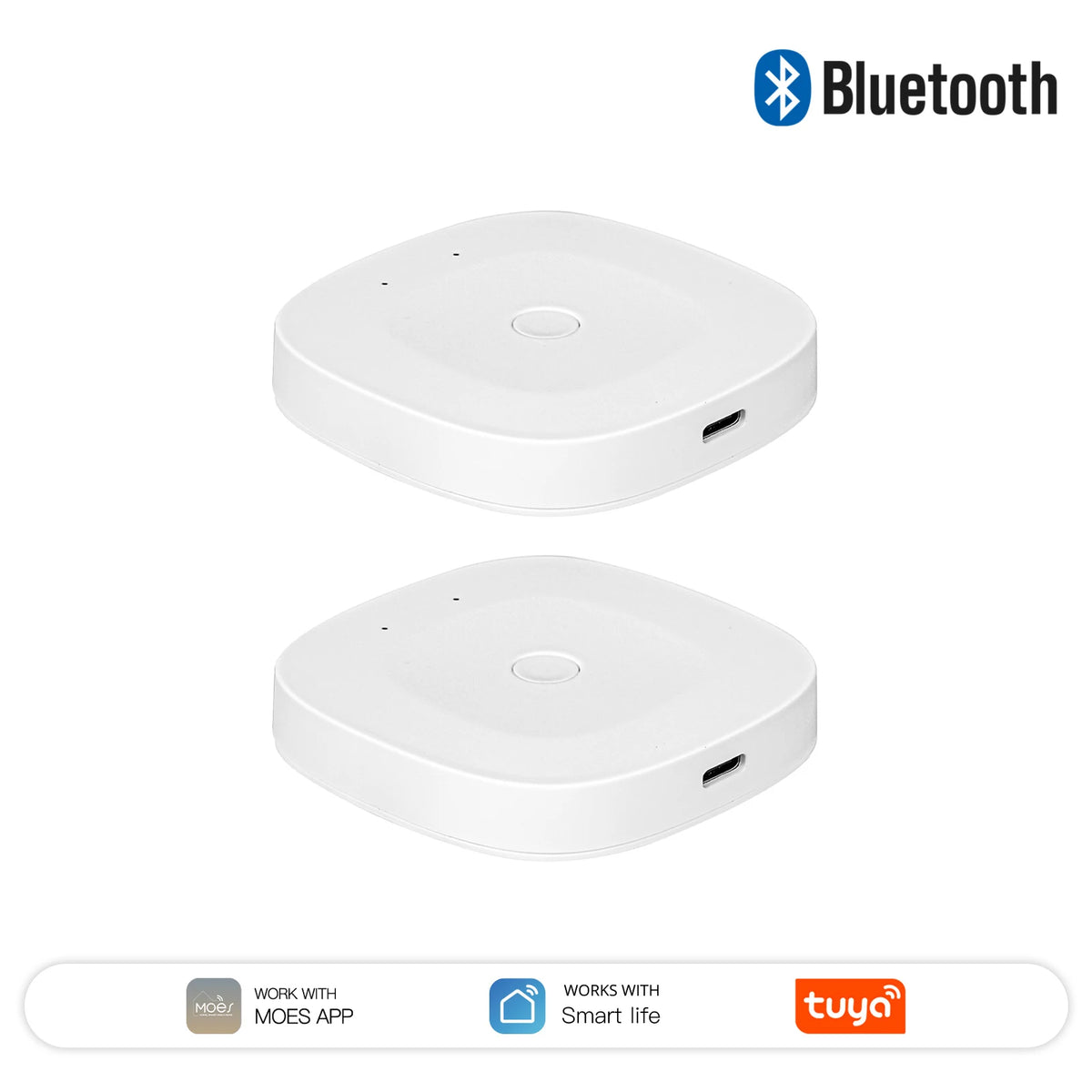 MOES Tuya Bluetooth/ZigBee/Multi-mode Gateway Hub Type-C Port Power Smart Home Automation Wireless Network With Alexa GoogleHome