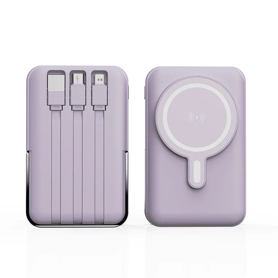 Wireless Magnetic Power Bank With 22.5W Fast Charging And Stand