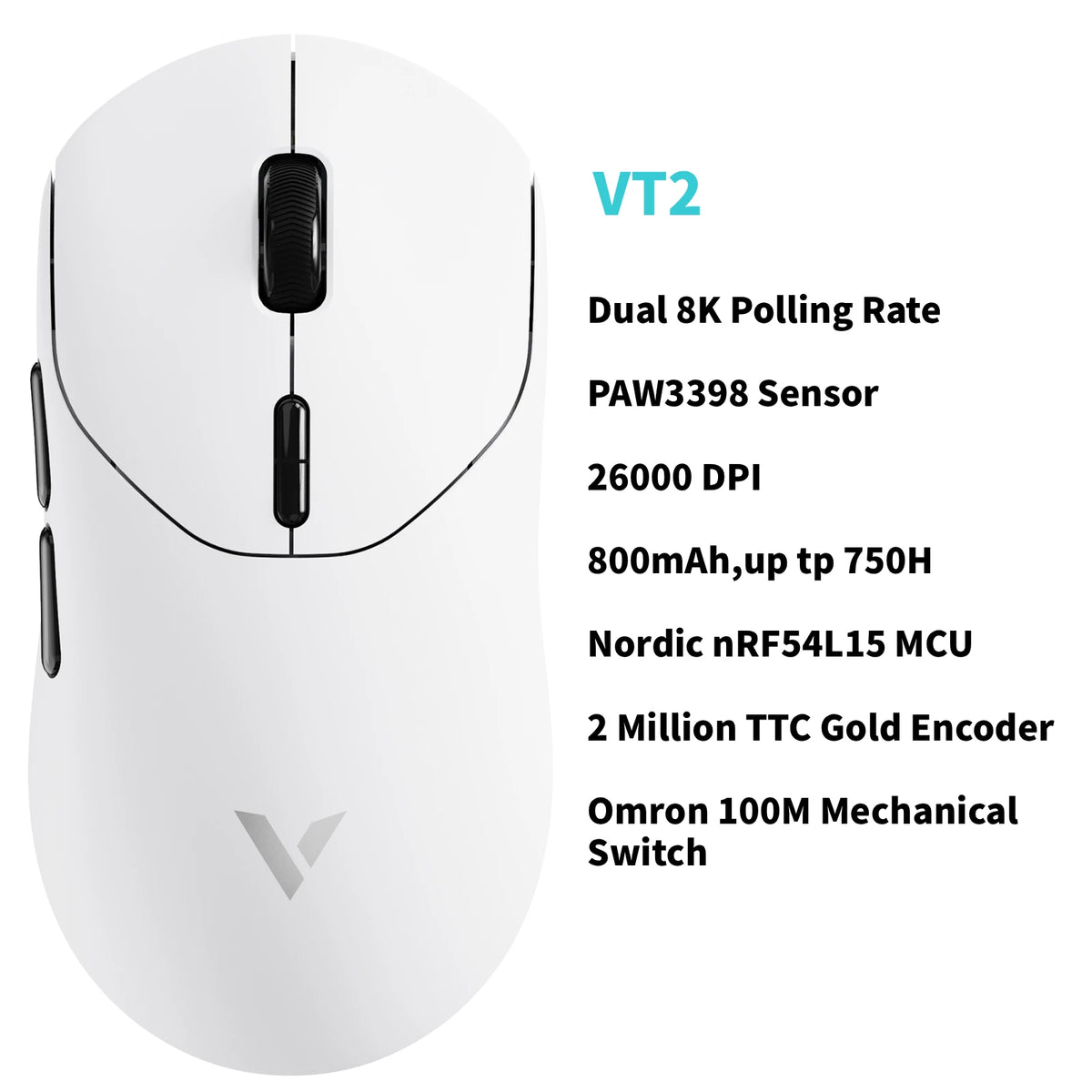 Rapoo Wireless Esports Gaming Mouse With True 8K Polling Rate