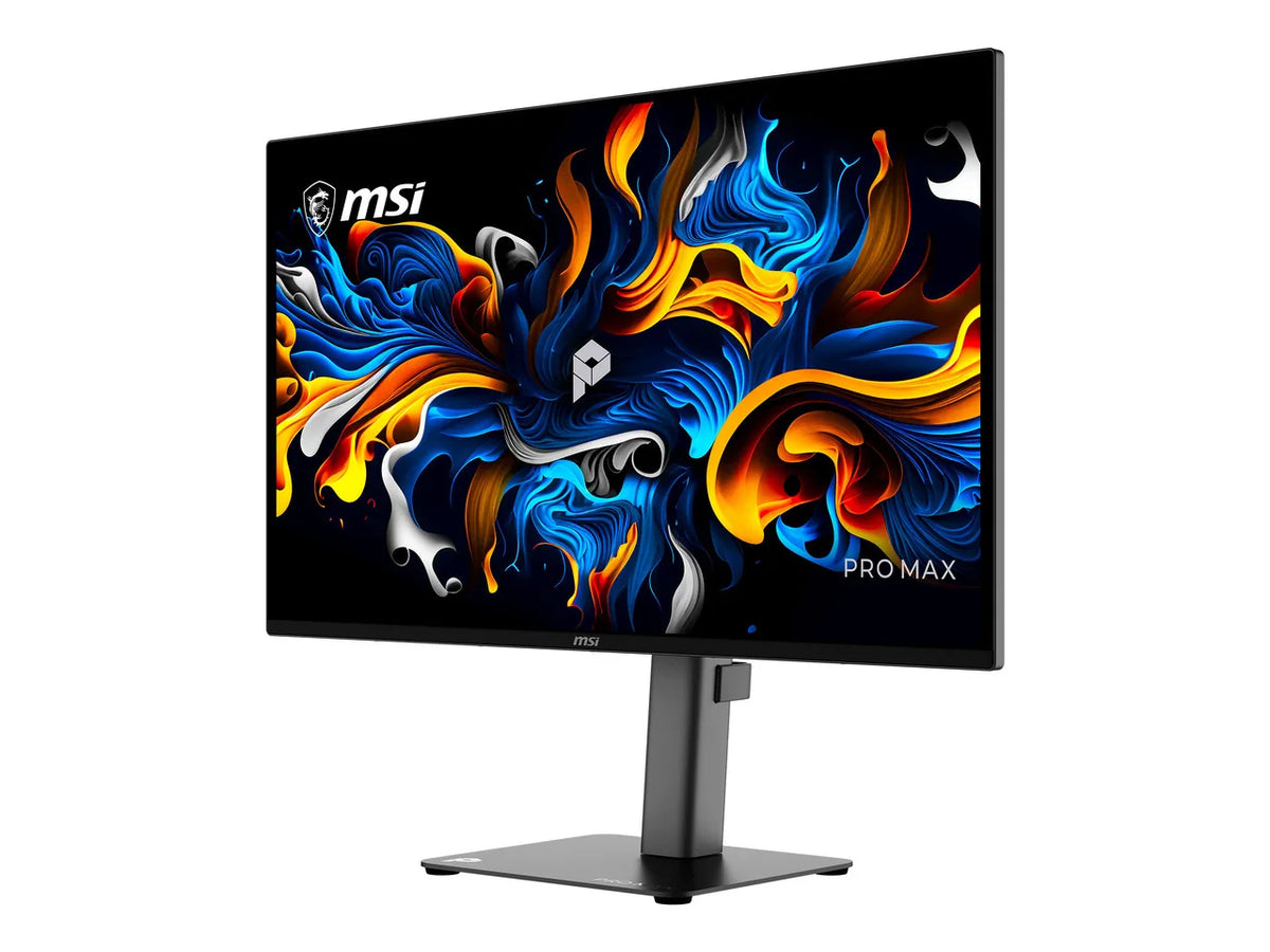MSI PRO MAX 271QPX14G 27" QHD 1440P 144Hz OLED Monitor, FreeSync & G-Sync Compatible, 0.03ms, PIP/PBP, USB-C, Height Adj. Stand