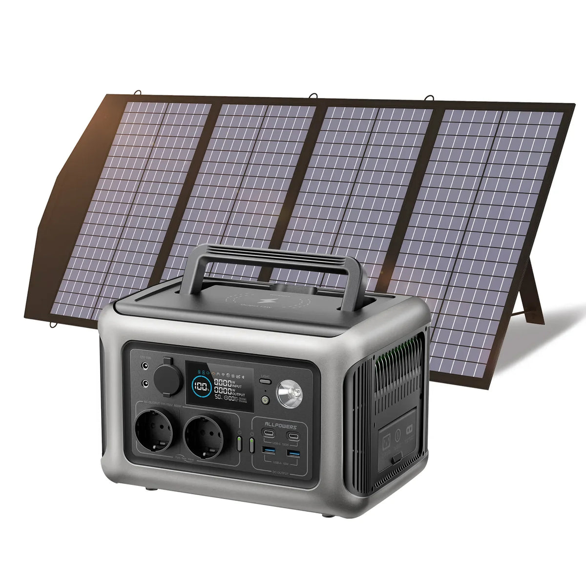 ALLPOWERS Portable Power Station With LiFePO4 Battery For Camping