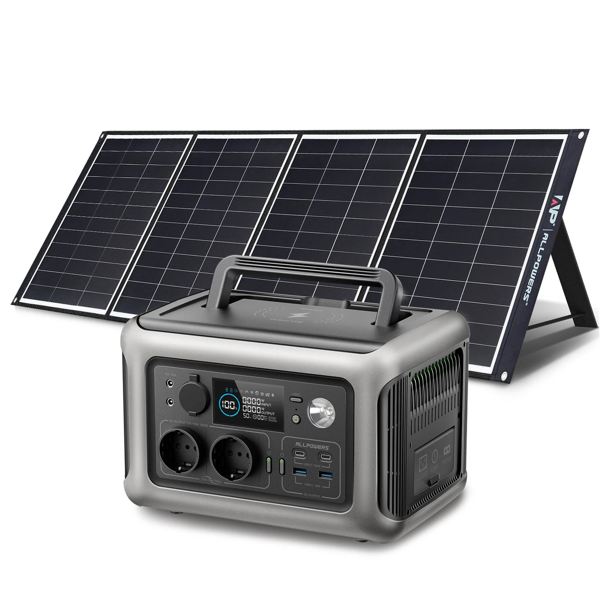 ALLPOWERS Portable Power Station With LiFePO4 Battery For Camping