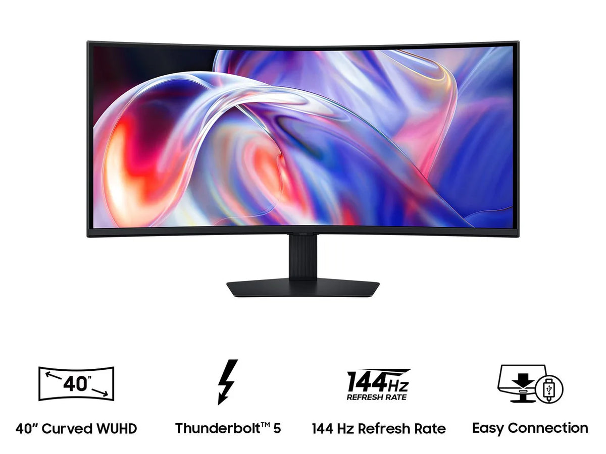Samsung Viewfinity 40" Ultrawide Wuhd 5K2K 144Hz Curved Monitor, Freesync Premium, Thunderbolt 5, Ls40H850Tanxza