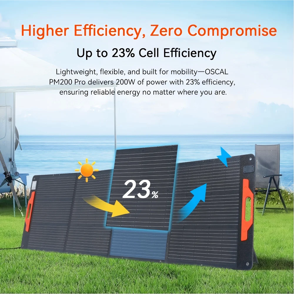 OSCAL LiFePO4 Portable Power Station Solar Charging And UPS Backup