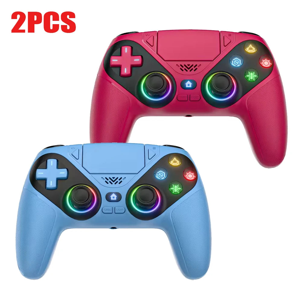 For Playstation 5 Controller RGB Wireless Gaming Controller Bluetooth Gamepad Controller PS5 With Macro/Turbo Dual Sense Vibrati