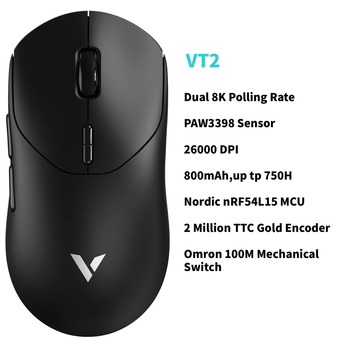 Rapoo Wireless Esports Gaming Mouse With True 8K Polling Rate