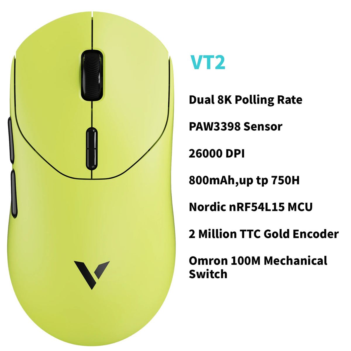 Rapoo Wireless Esports Gaming Mouse With True 8K Polling Rate