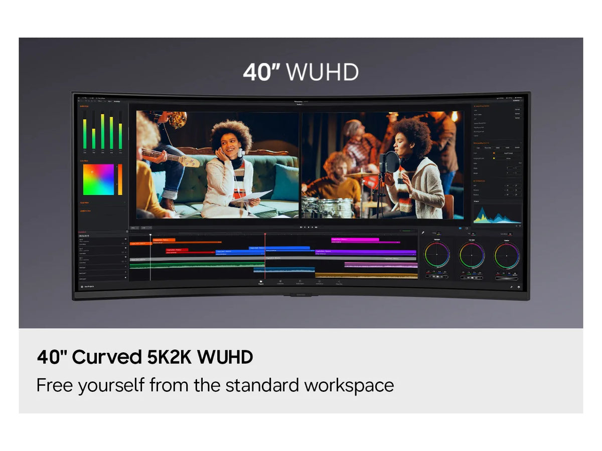 SAMSUNG ViewFinity 40" UltraWide WUHD 5K2K 144Hz Curved Monitor, FreeSync Premium, Thunderbolt 5, LS40H850TANXZA