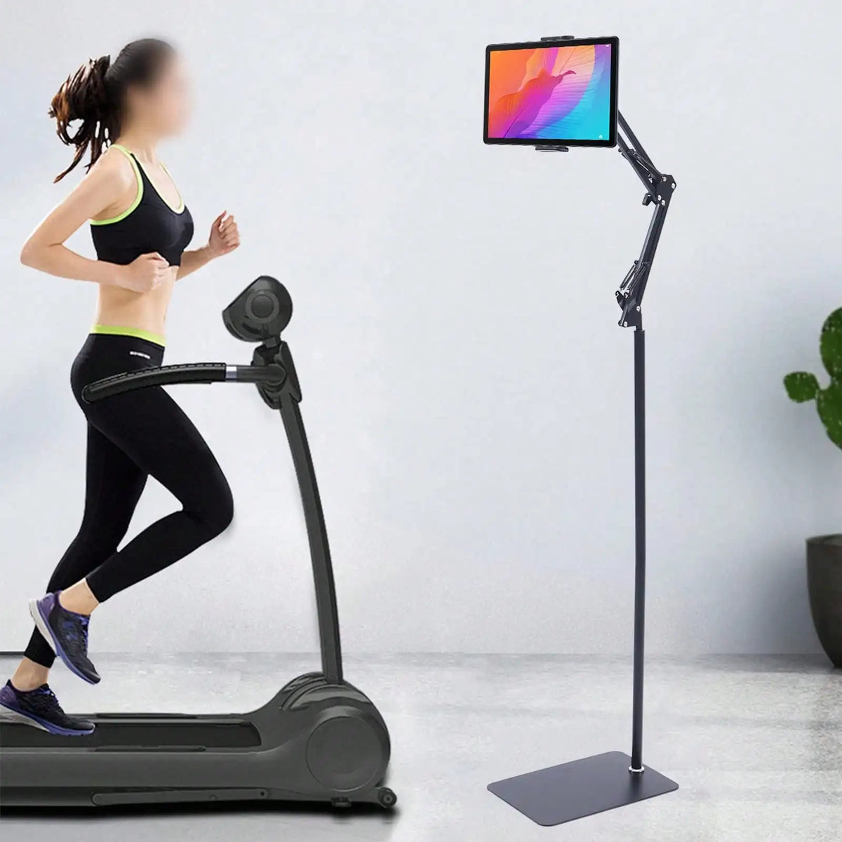 LYNICESHOP Stand Floor Cell Phone Holder Adjustable 360 Rotating, Floor Stand, Phone Stand Holder 53.15inch Tall, 4-17cm Clamping Width For , Cellphone, Tablet, Kindle Holiday Gift (US Stock) Faster Delivery