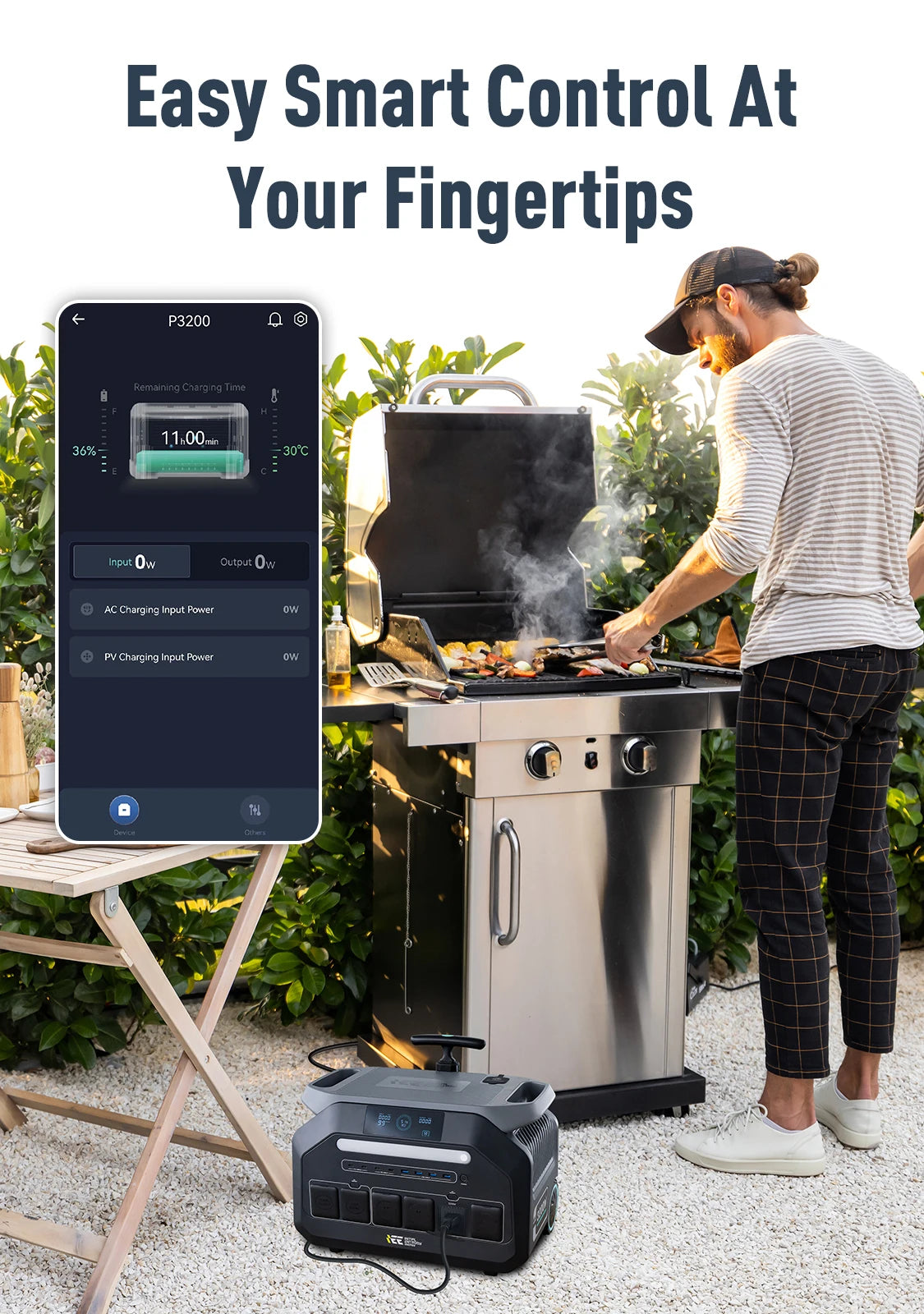 IEE Portable Power Station With Solar Charging For Home Backup