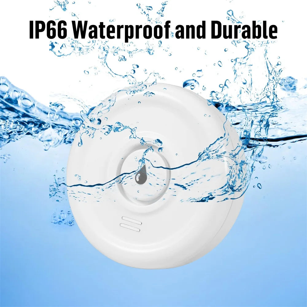 Tuya WiFi Water Leakage Alarm 100dB High Decibel Sound APP Remote Alert IP66 Waterproof Flood Leak Detector for Home Security