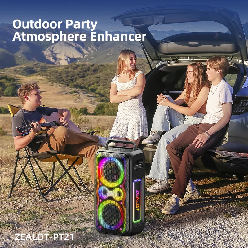 ZEALOT Portable Bluetooth Speaker With Bass Boost And IPX5 Waterproofing