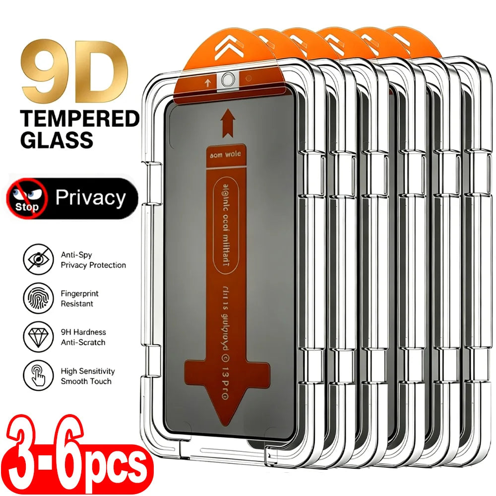 AKABEILA Anti Spy Tempered Glass Screen Protector for iPhone Pro Max