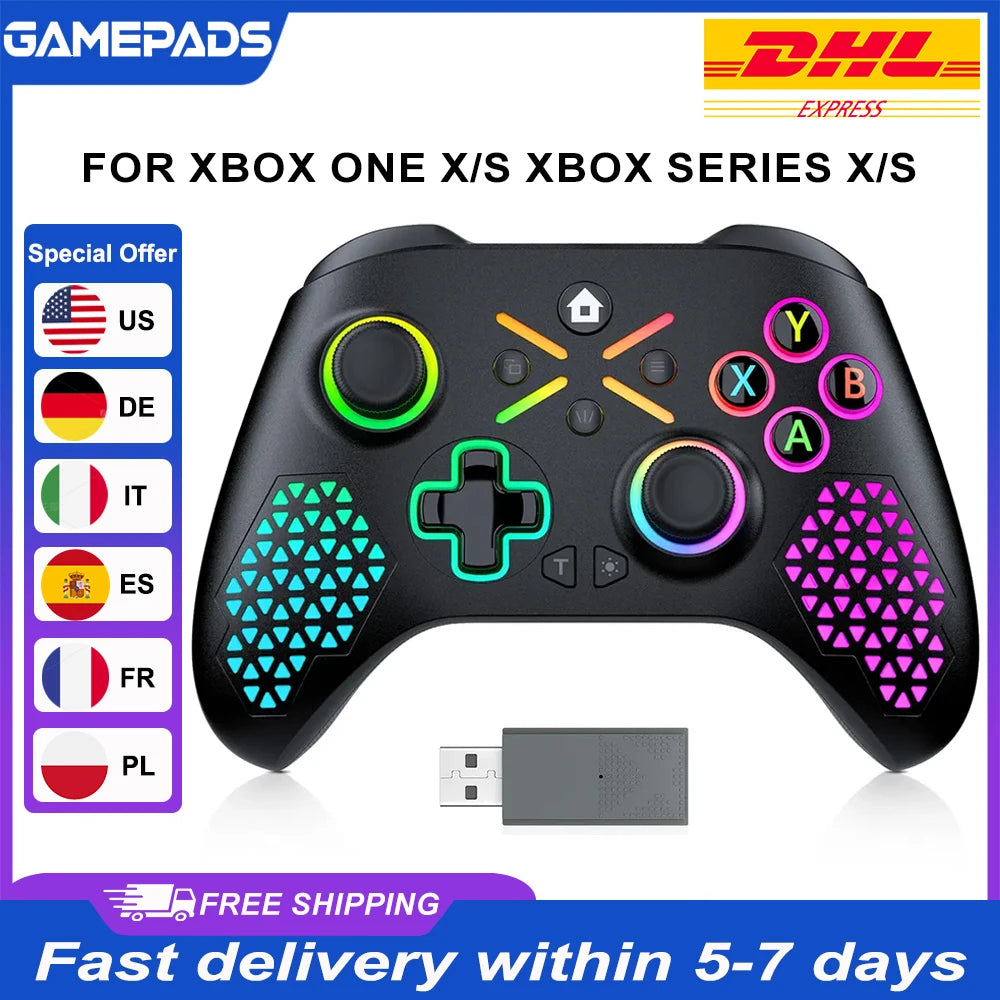 Bonacell Wireless Hall Effect Game Controller For Xbox And PC