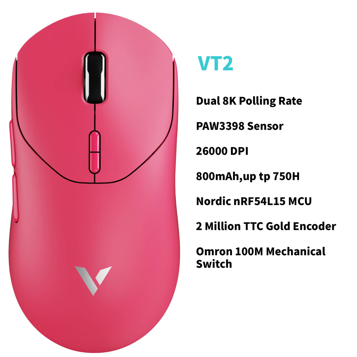 Rapoo Wireless Esports Gaming Mouse With True 8K Polling Rate