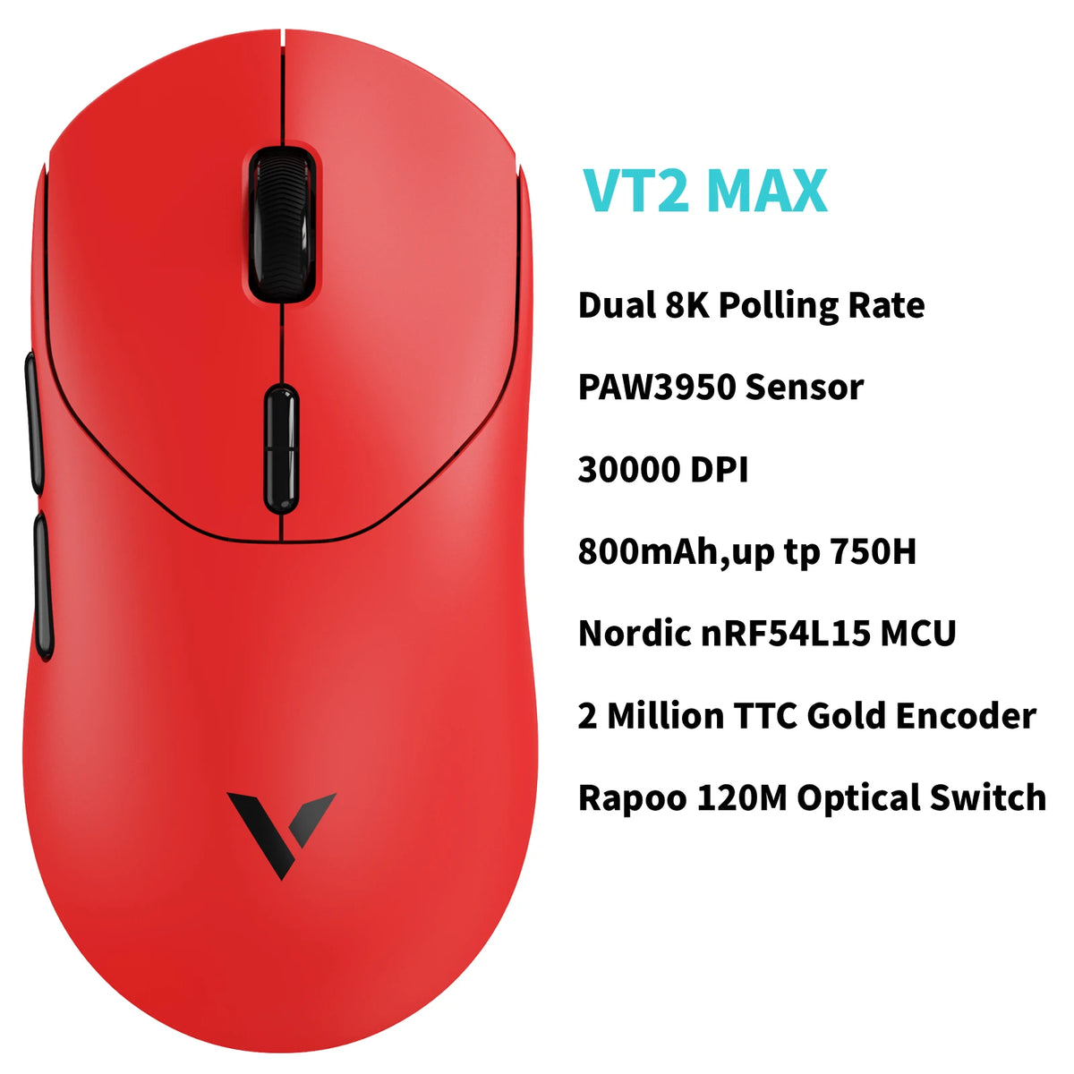 Rapoo Wireless Esports Gaming Mouse With True 8K Polling Rate