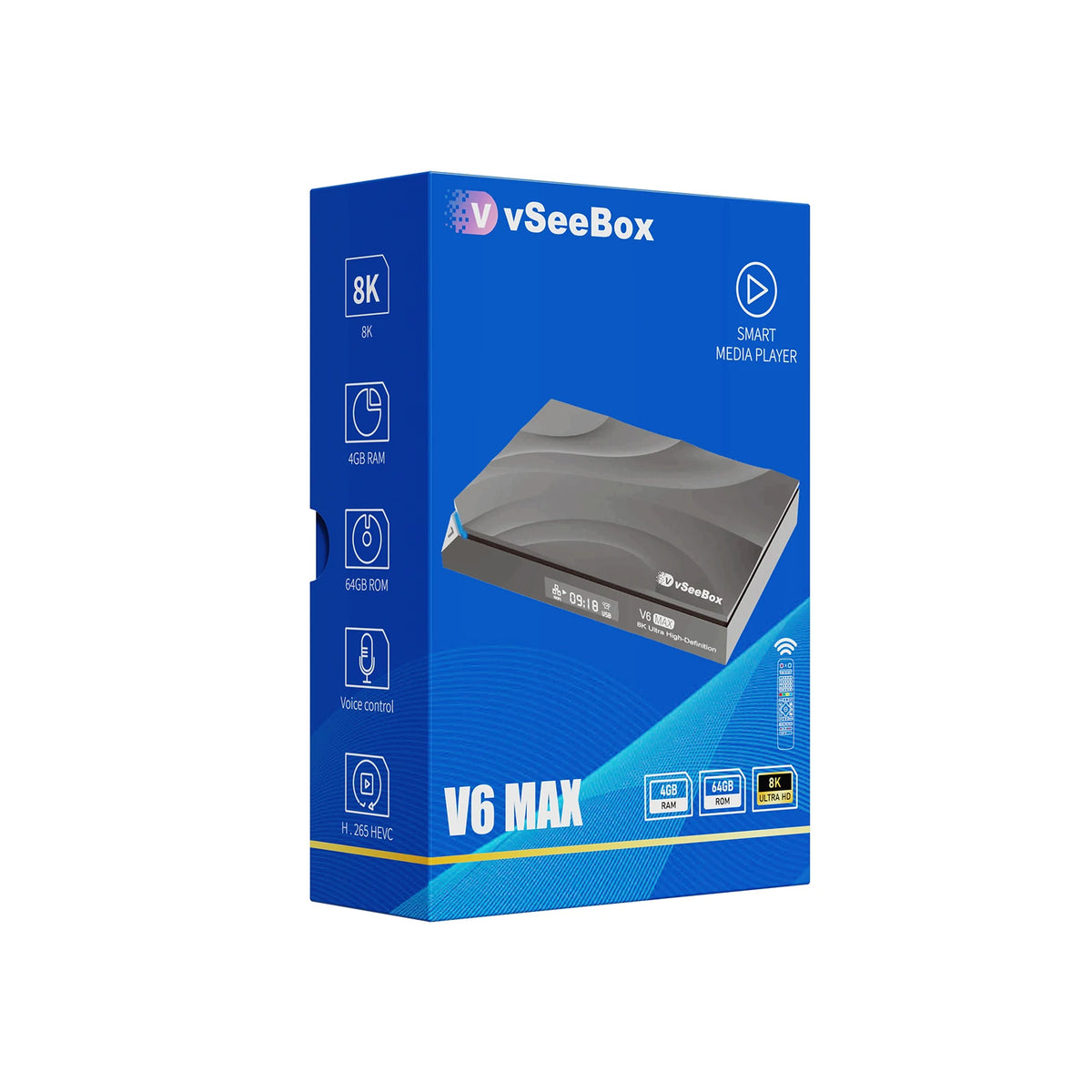 VSeeBox V6 Max Android Streaming Box With 8K Voice Control