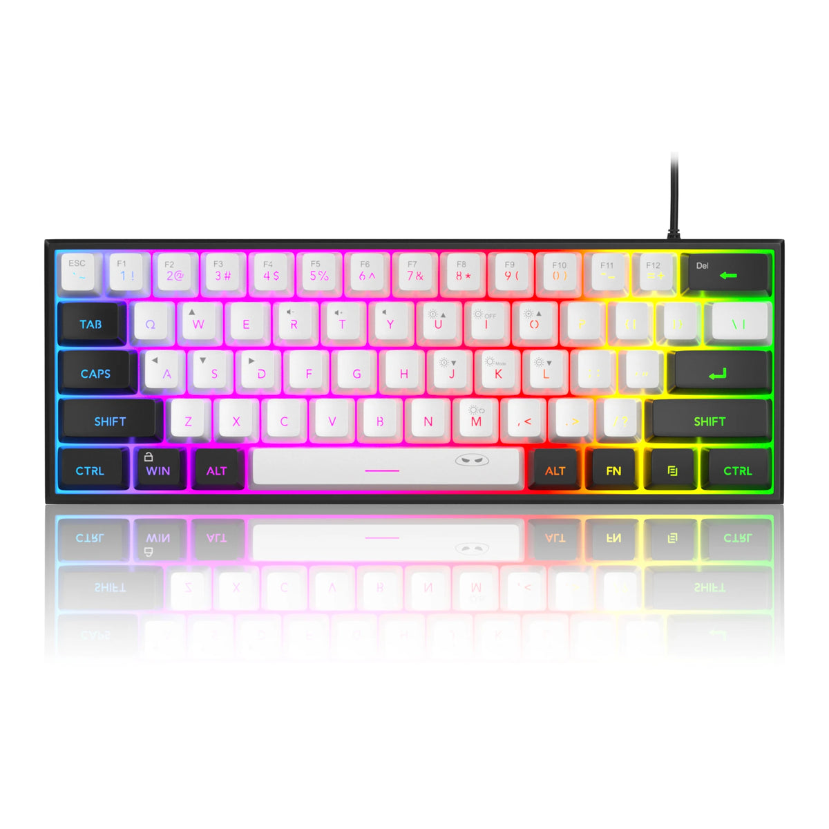 RGB Backlit Waterproof Mechanical Feel Wired Gaming Keyboard