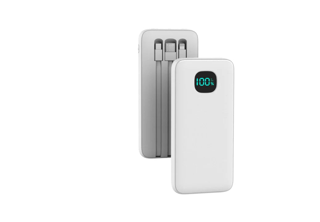 Chictree Power Bank With Built In Cables And Digital Display