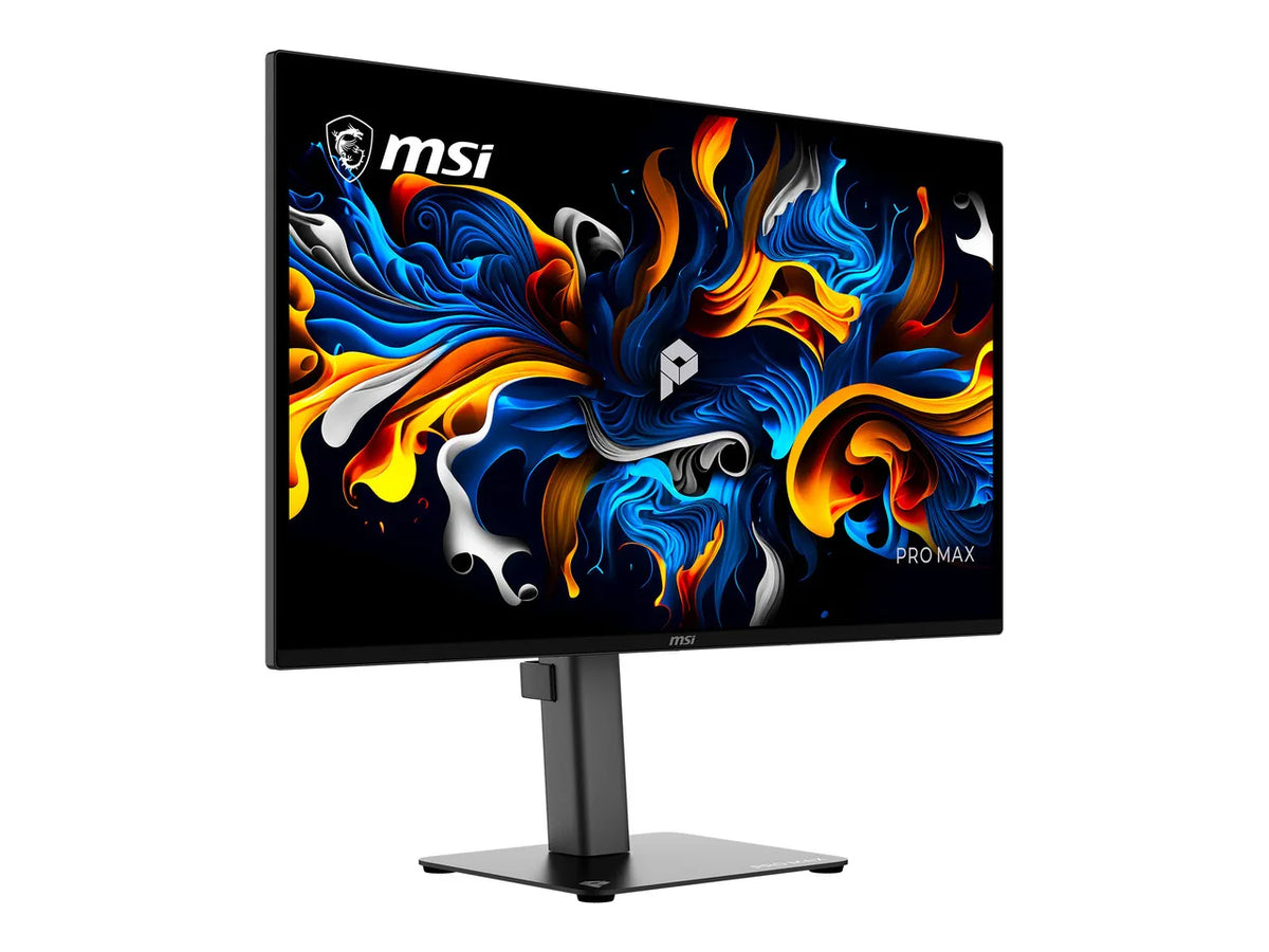 MSI PRO MAX 271QPX14G 27" QHD 1440P 144Hz OLED Monitor, FreeSync & G-Sync Compatible, 0.03ms, PIP/PBP, USB-C, Height Adj. Stand