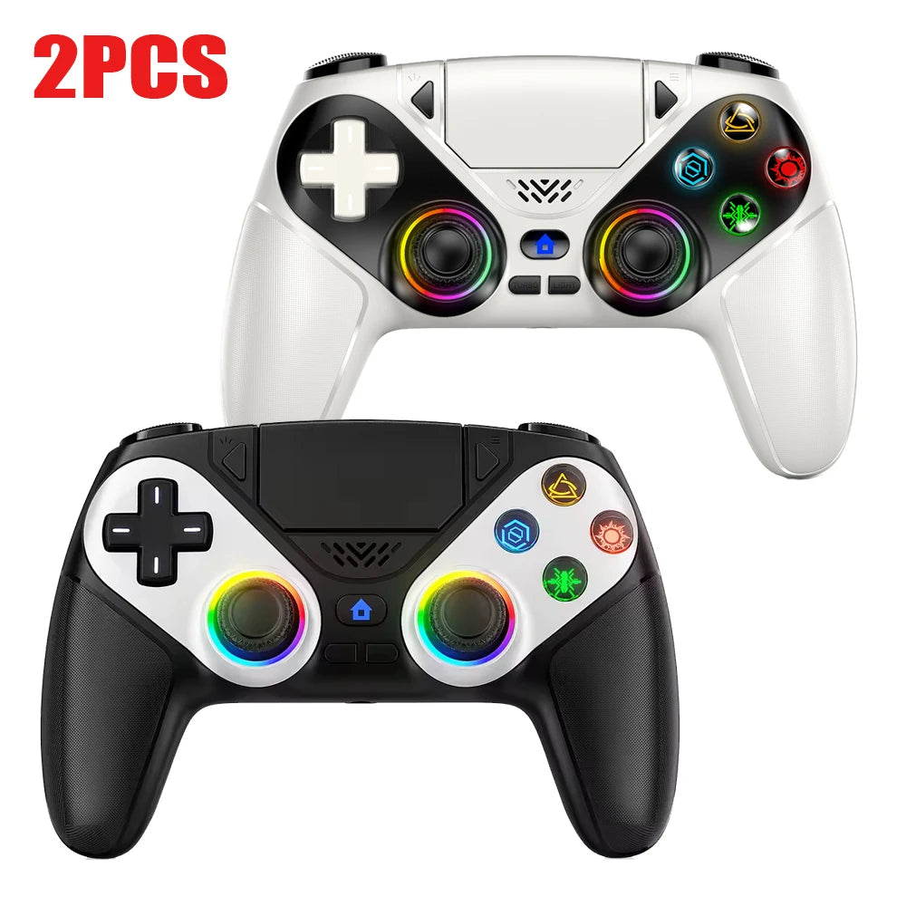 For Playstation 5 Controller RGB Wireless Gaming Controller Bluetooth Gamepad Controller PS5 With Macro/Turbo Dual Sense Vibrati