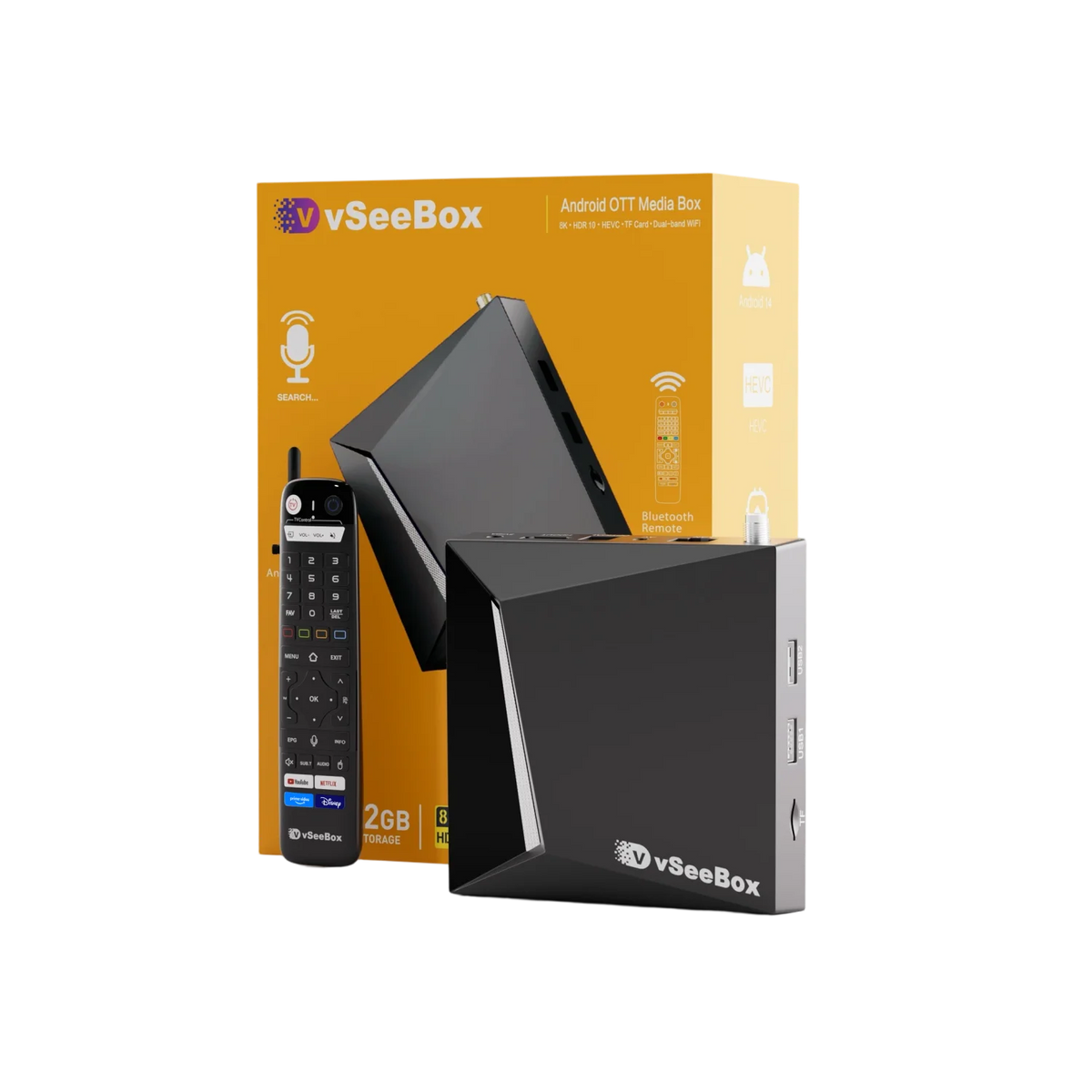 VseeBox V6 Pro Android TV Box With Voice Control 8K