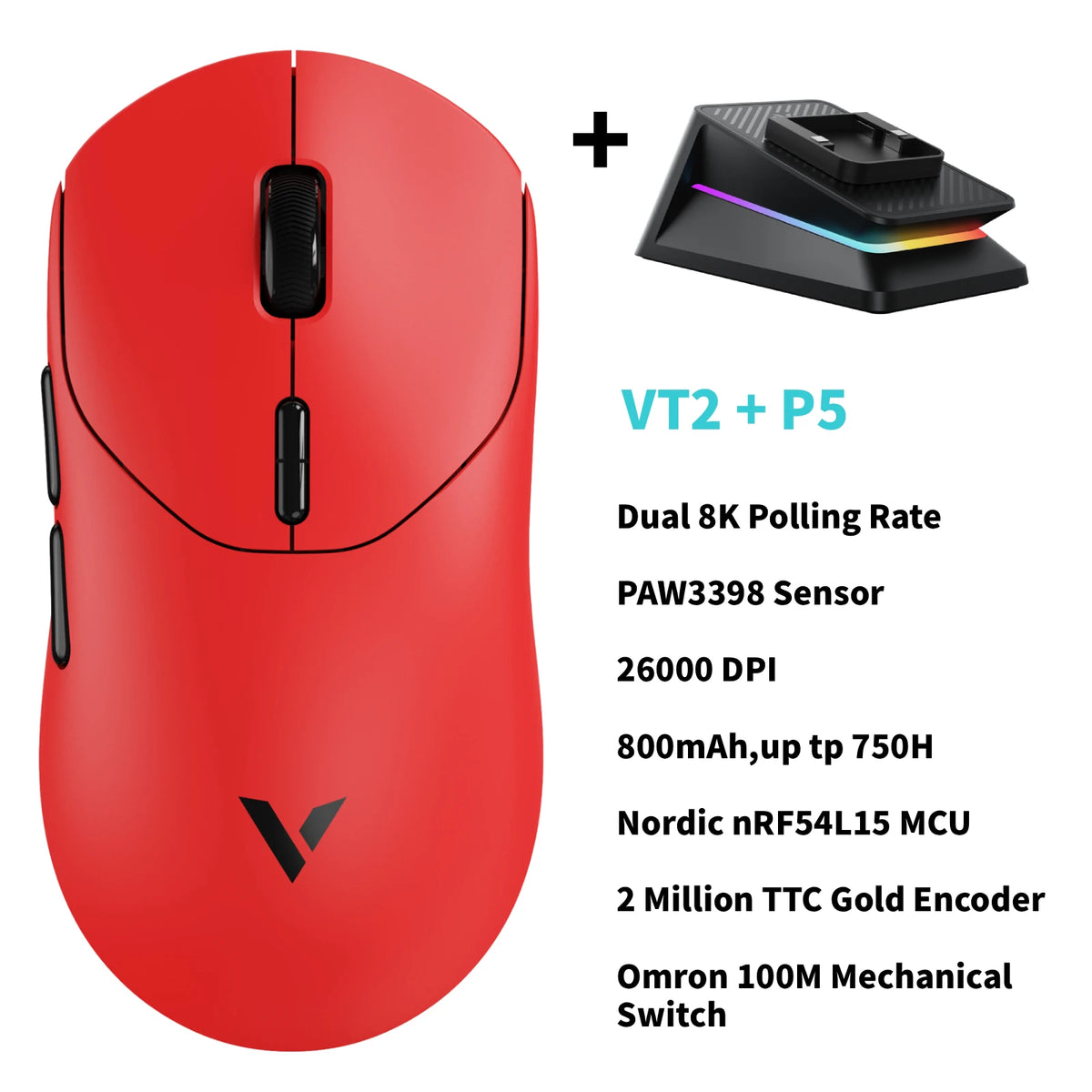 Rapoo Wireless Esports Gaming Mouse With True 8K Polling Rate