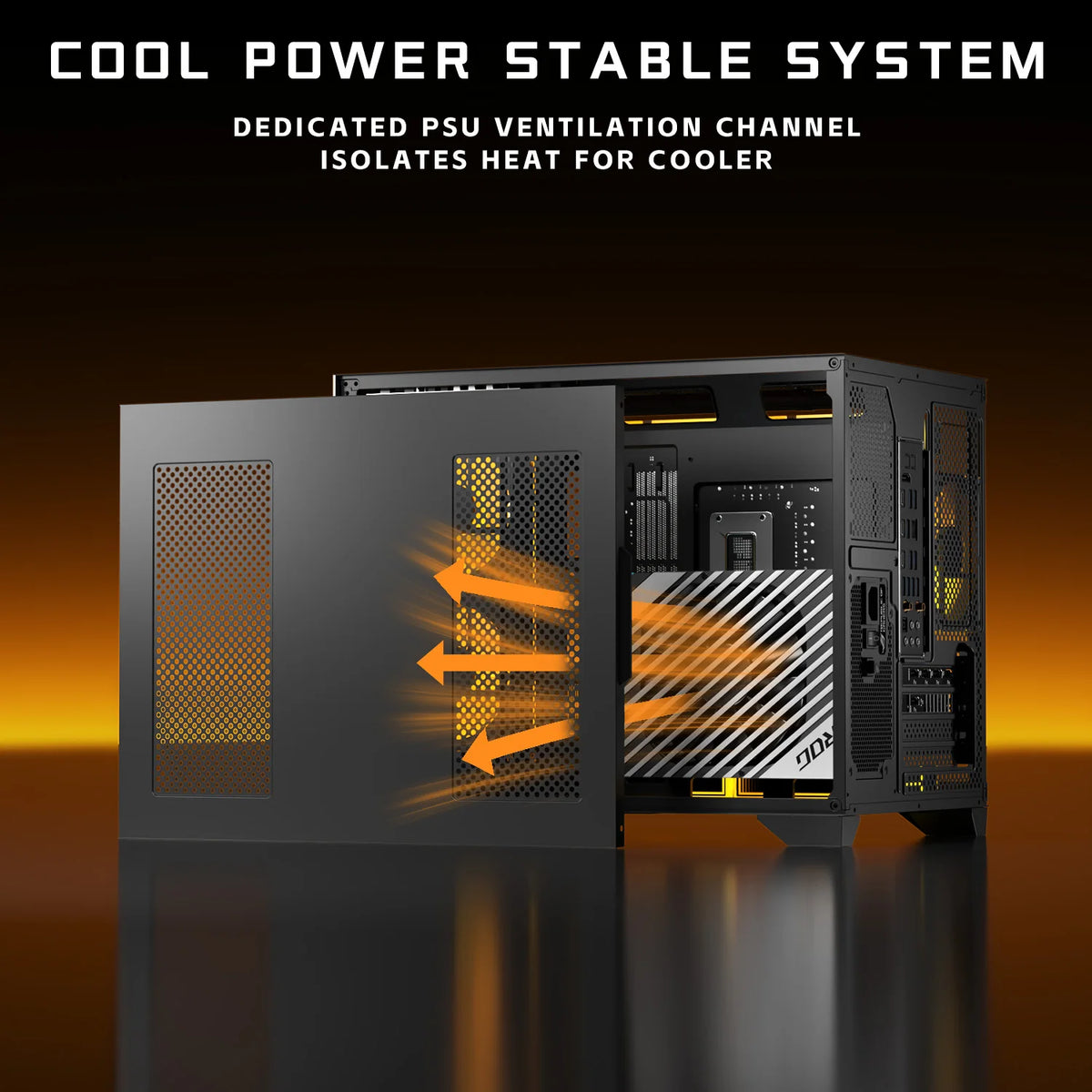 Micro ATX Gaming Case With Tempered Glass And ARGB Fans