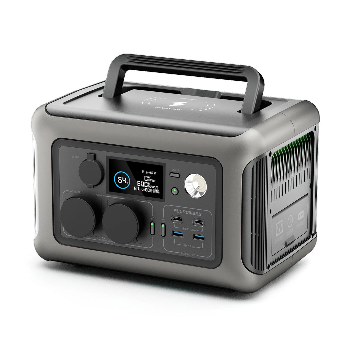 ALLPOWERS Portable Power Station With LiFePO4 Battery For Camping