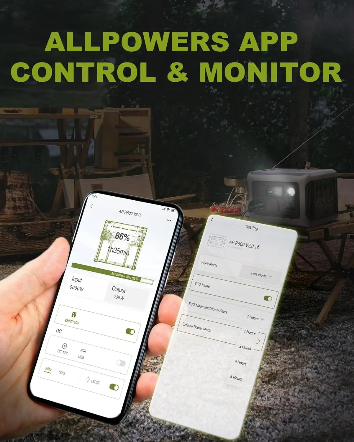 ALLPOWERS R600 Portable Power Station With LiFePO4 Battery