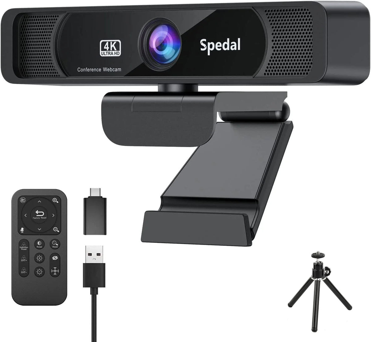 4K Ultra HD Autofocus Webcam With Microphone And Remote Control