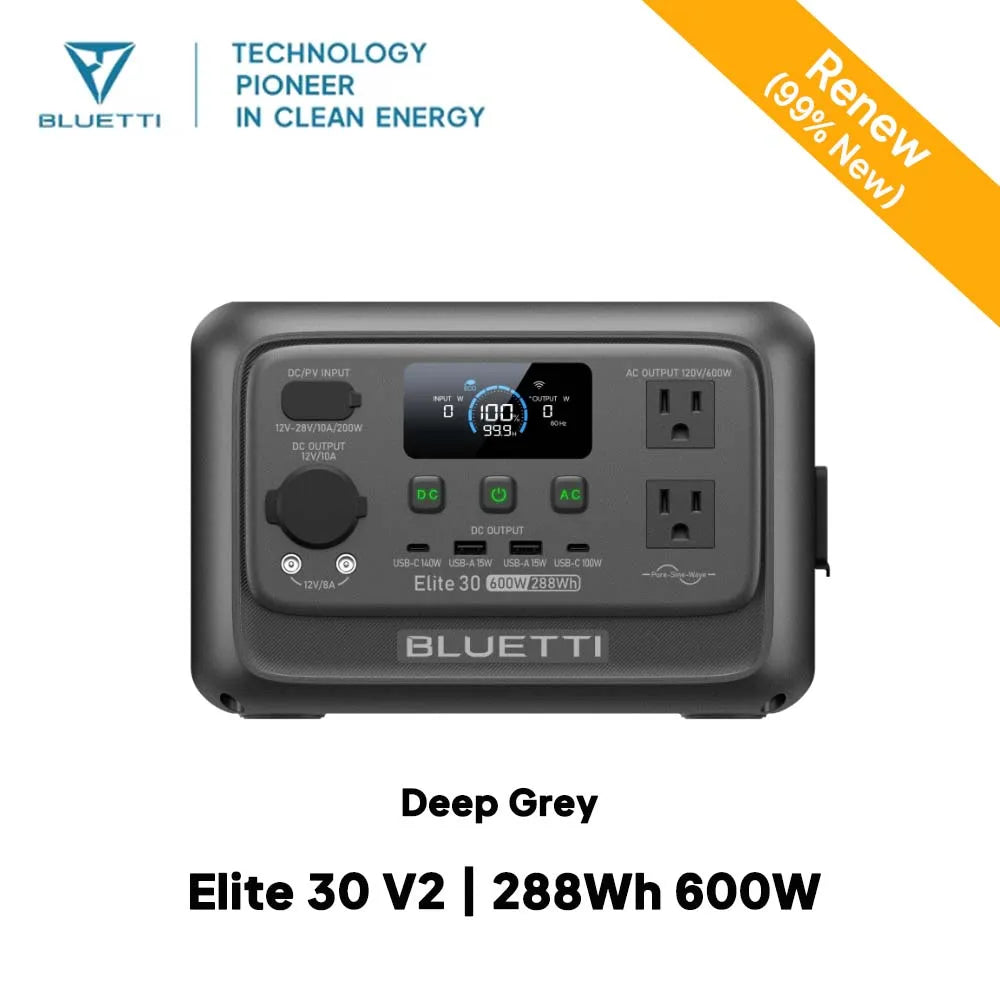 BLUETTI Elite V2 Portable Power Station for Camping and Home
