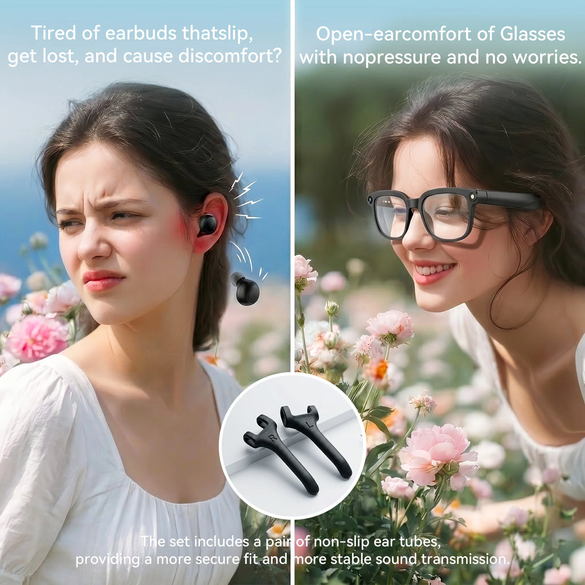 Smart Camera Glasses With HD Video Translation And Audio