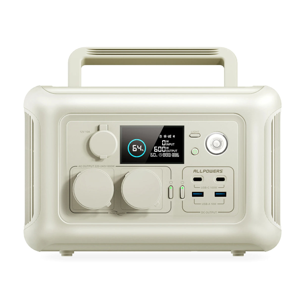 ALLPOWERS Portable Solar Panel Kit With LiFePO4 Power Station