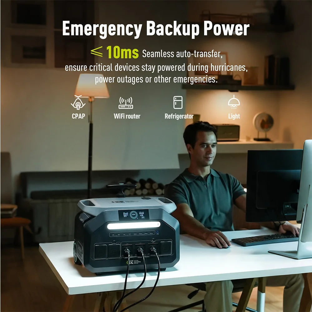 IEE LiFePO4 Portable Power Station for Home Backup