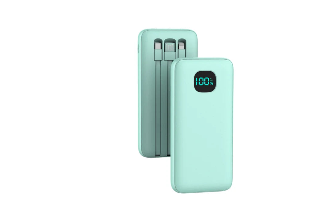 Chictree Power Bank With Built In Cables And Digital Display