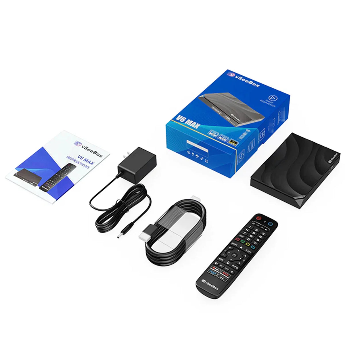 vSeeBox V6 Max Android 14 Smart Streaming Media Player
