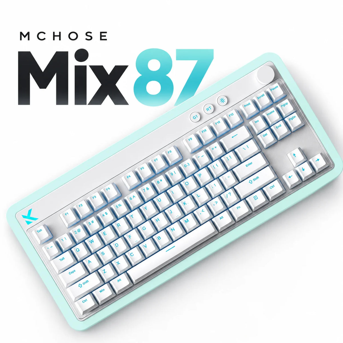 MCHOSE Mix87 Hall Effect Magnetic Gaming Keyboard With RGB