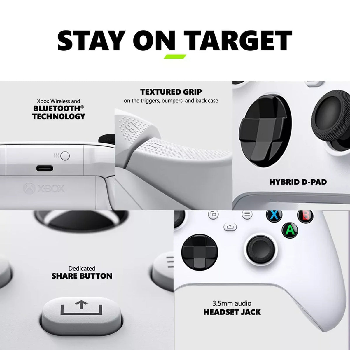Microsoft Xbox Wireless Controller for Series X S and One Consoles