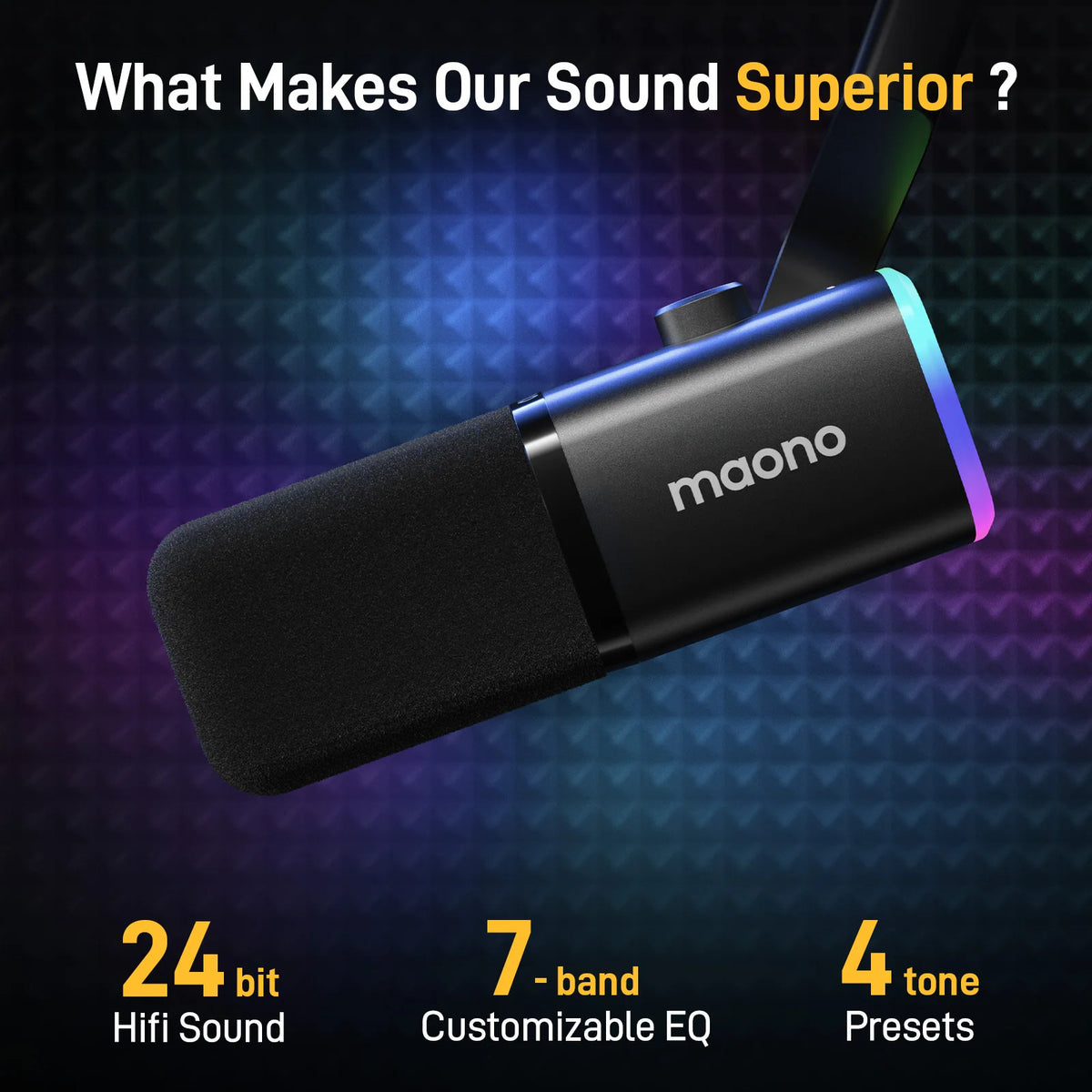 MAONO PD100X Dynamic Gaming Microphone With Noise Reduction