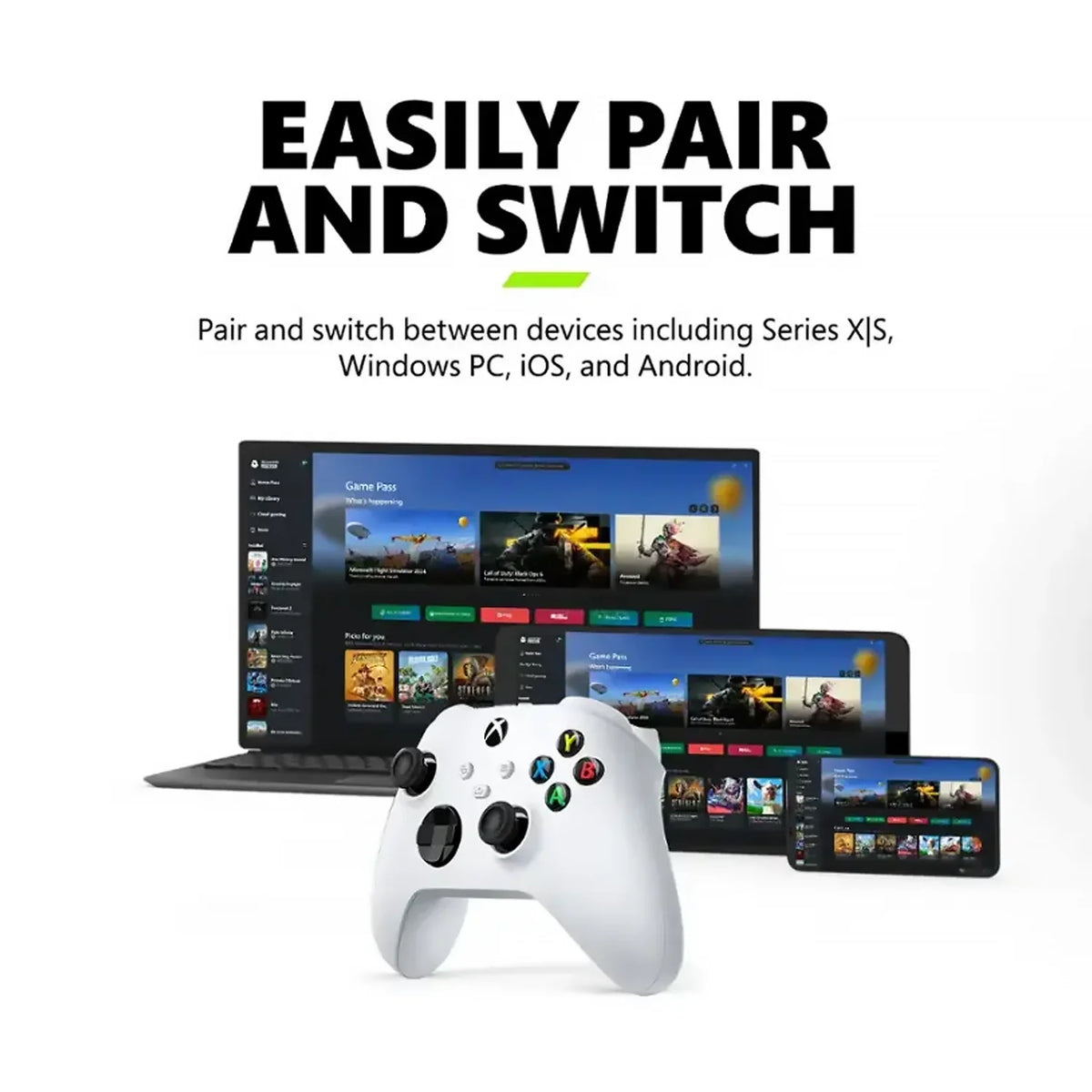 Microsoft Xbox Wireless Controller for Series X S and One Consoles