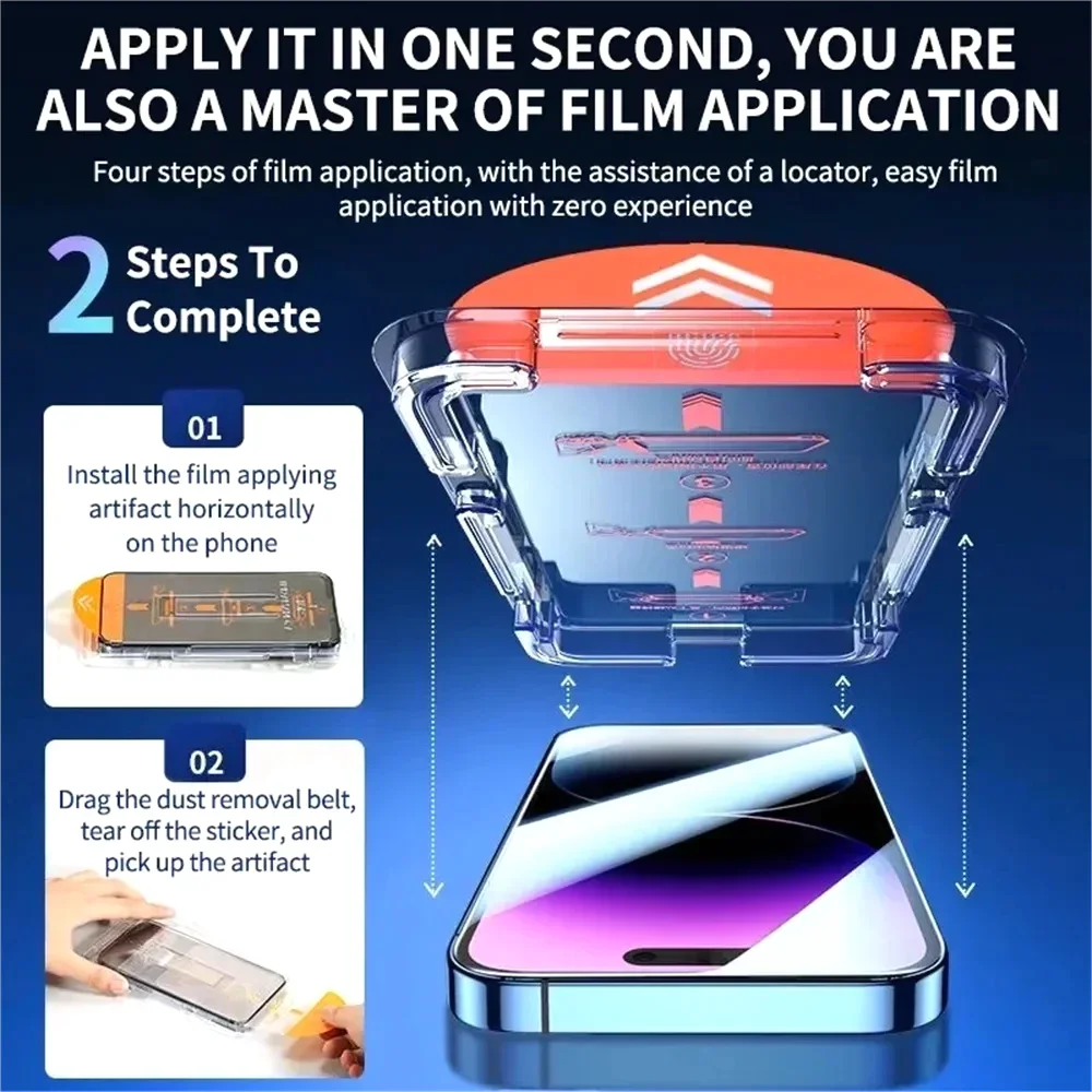 1-2PCS 8K Dust Free Glass For Xiaomi 17 Pro Max 15T 14T 14 13 12T Pro HD Oleophobic Coating Screen Protector Easy Install Glass
