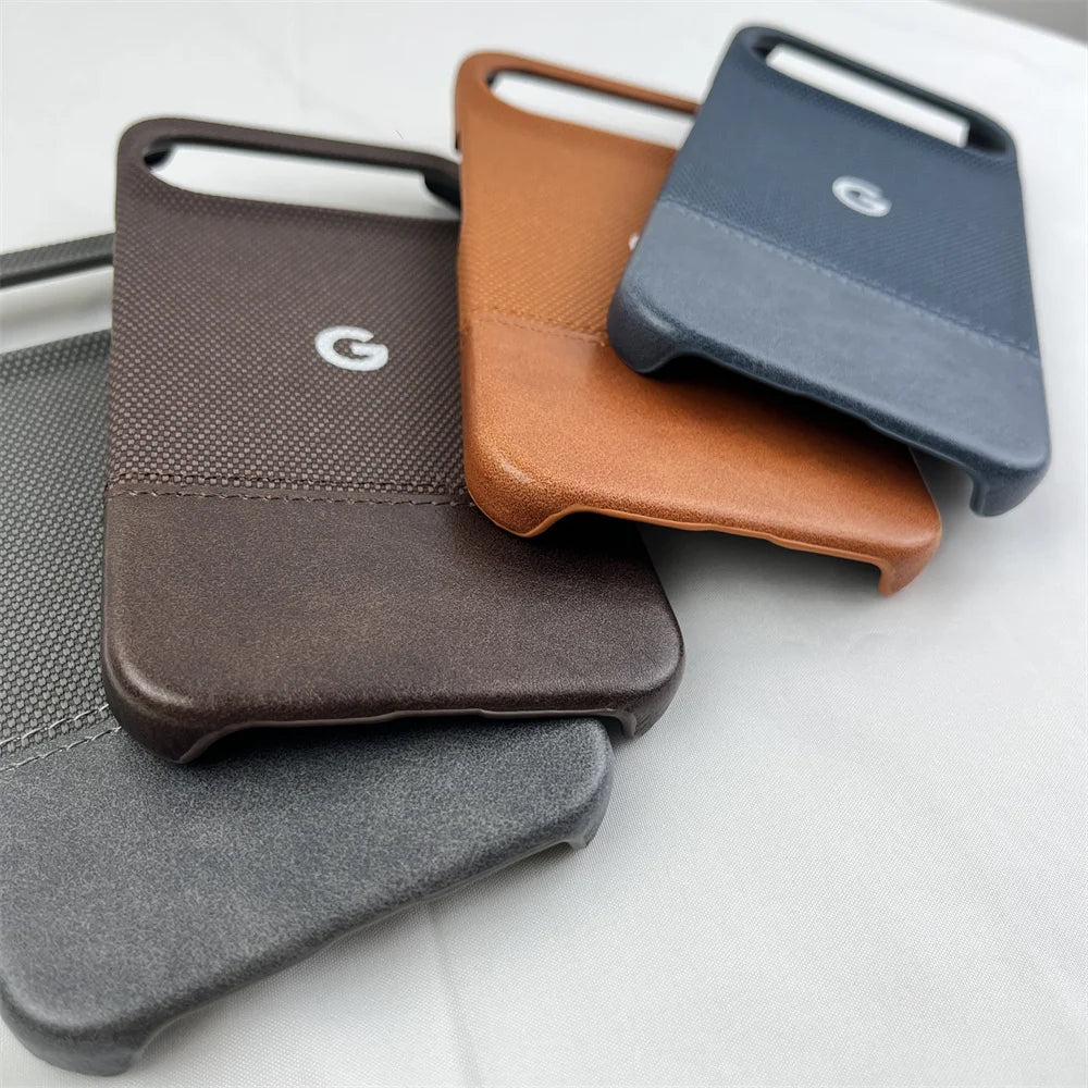 Luxury Matte Cotton Linen Leather Case for Google Pixel 10/9 Pro XL/8 Pro/8A Shockproof Cover