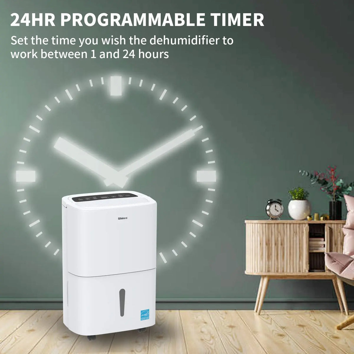 Shinco Energy Star Dehumidifier With Built In Pump For Large Spaces