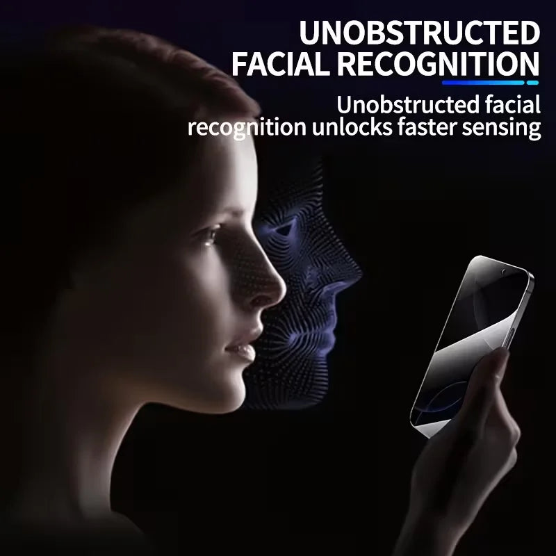 iPhone Full Screen Privacy Tempered Glass Protector With Anti Fingerprint