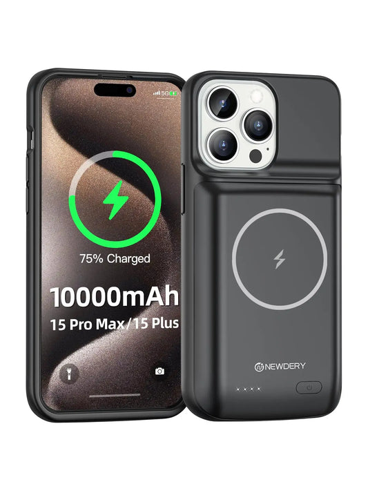 NEWDERY Magnetic Battery Case For iPhone 15 Pro Max Plus