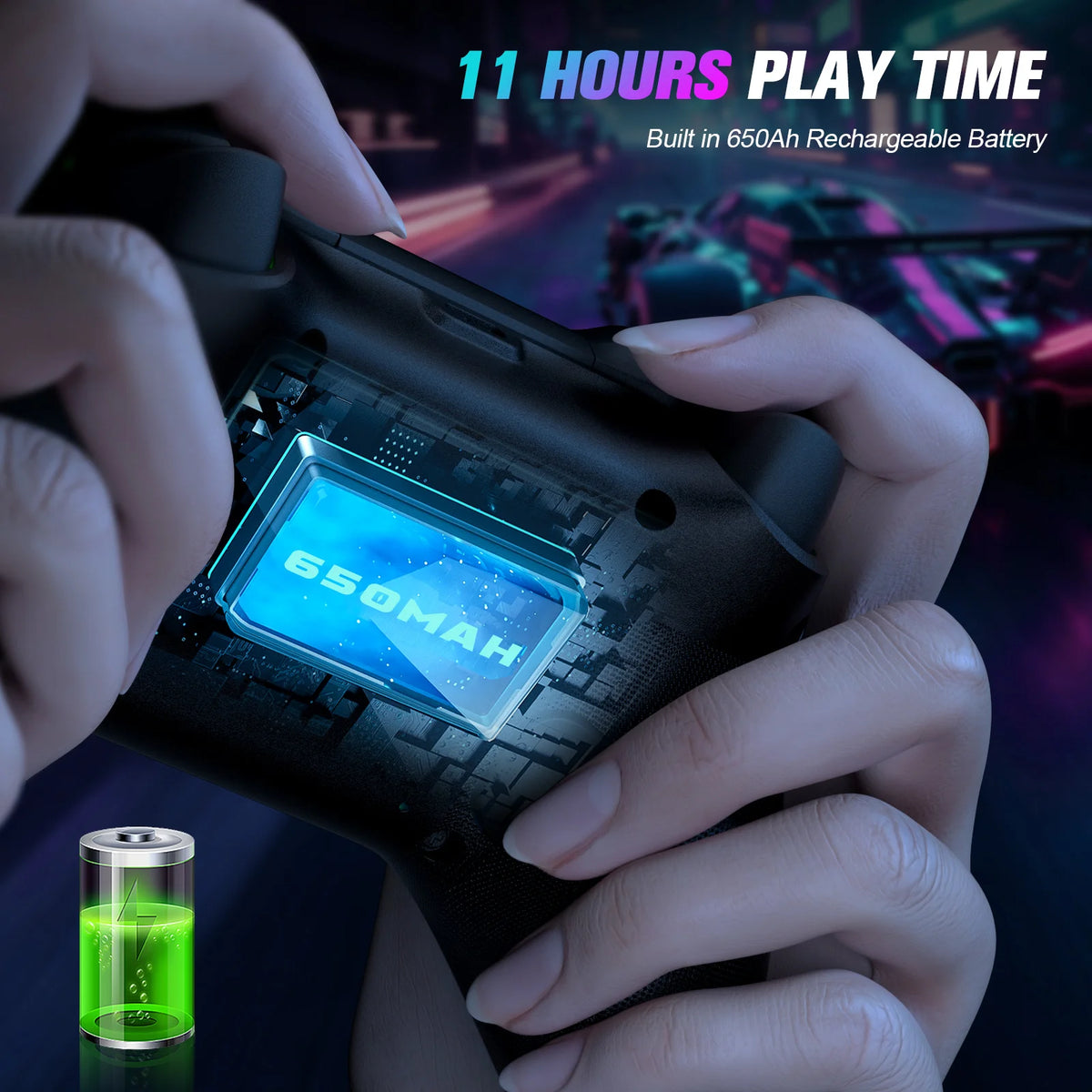Bonacell Wireless Hall Effect Game Controller For Xbox And PC